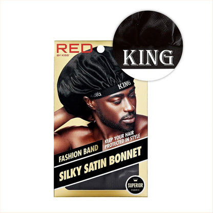 RED Men's Silky Satin Bonnet