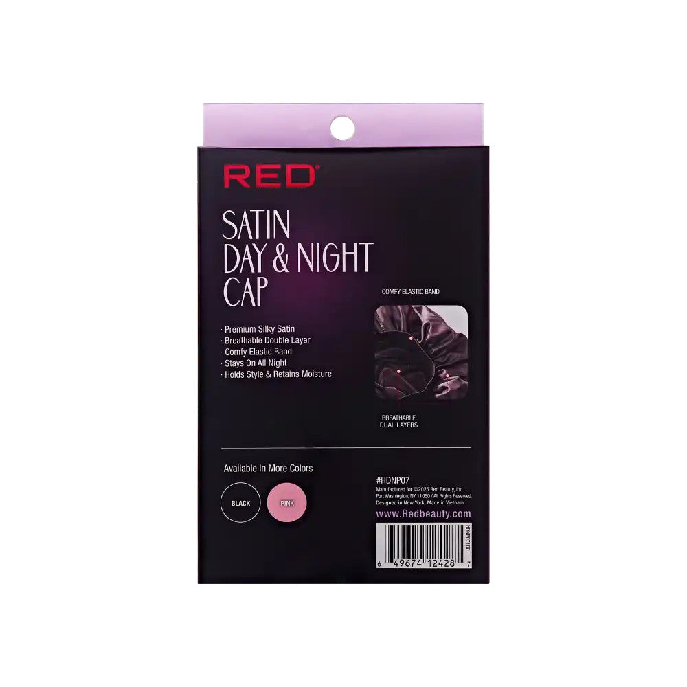 RED Satin Day & Night Cap