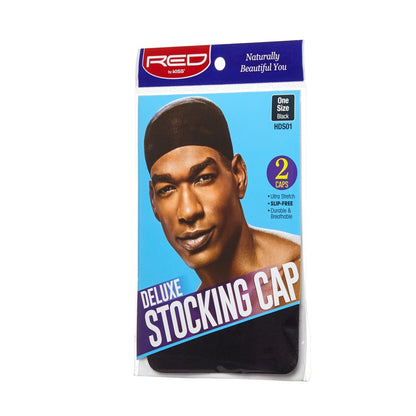 RED Deluxe Stocking Cap - Black