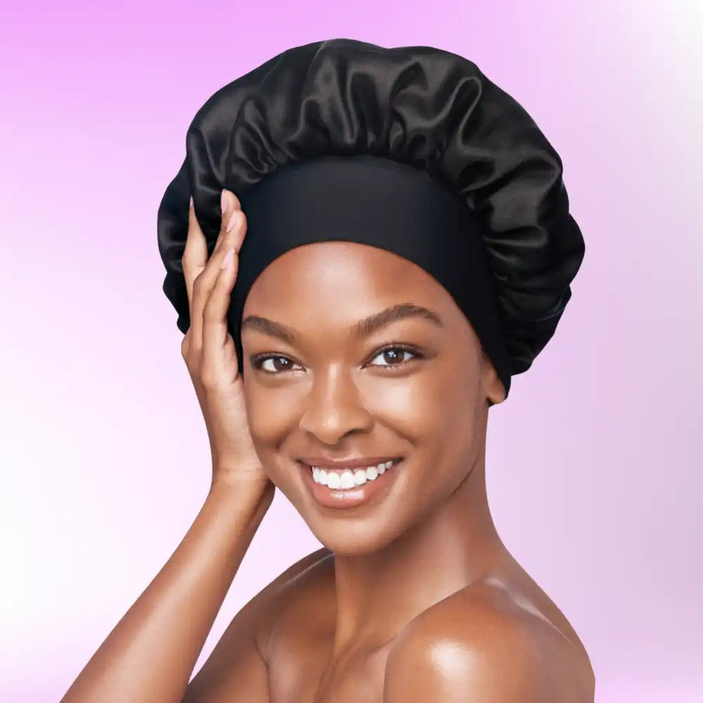 RED Reversible Silky Satin Hair Cap
