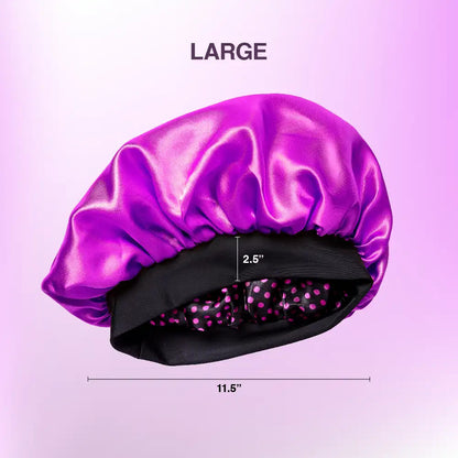 RED Reversible Silky Satin Hair Cap