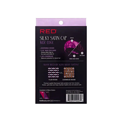 RED Reversible Silky Satin Hair Cap