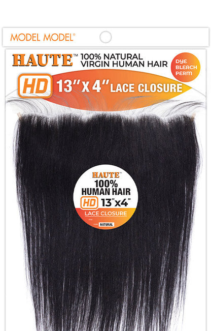 MODELMODEL HAUTE 100% Virgin Human HD 13"X4" STRAIGHT LACE FRONTAL