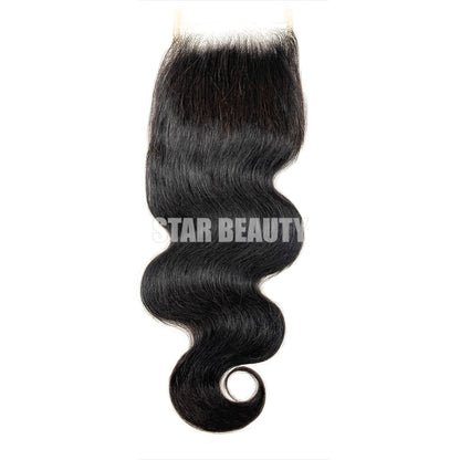 Silver Unprocessed 100% Virgin Remi Human Hair 4X4 HD Lace Closure - Body Wave