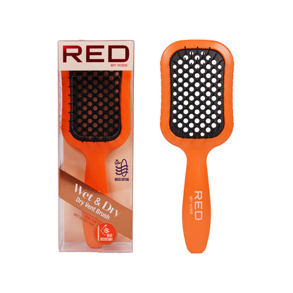 RED Wet & Dry Vent Heat-Resistant Brush – Orange