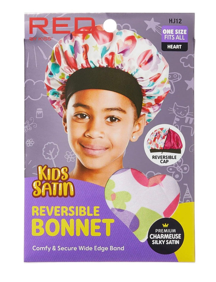 RED Kid's Hair Accessories [Bonnet, Shower Cap, Durag]