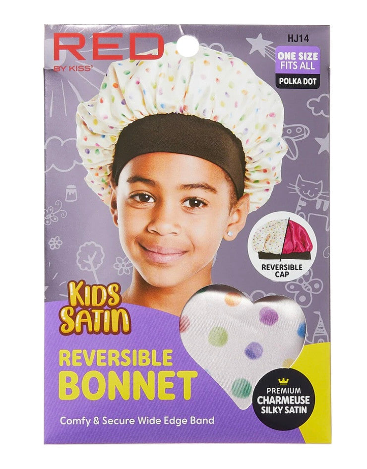 RED Kid's Hair Accessories [Bonnet, Shower Cap, Durag]