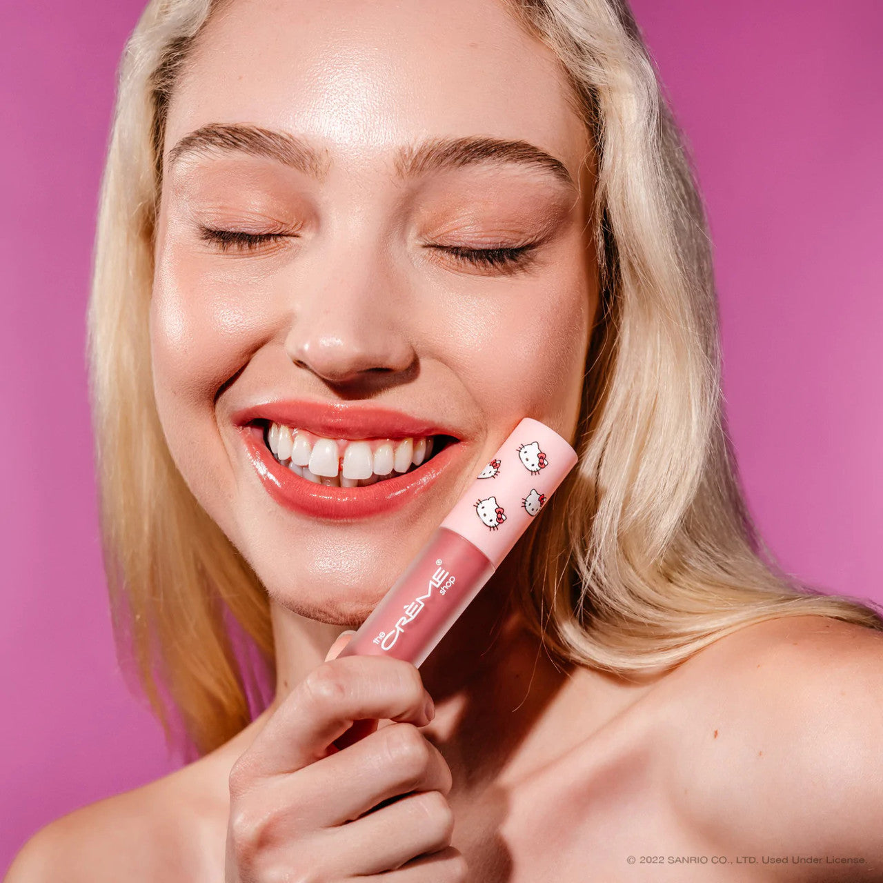 THE CREME SHOP Hello Kitty Kawaii Kiss Moisturizing Lip Oil (Strawberry Flavored)