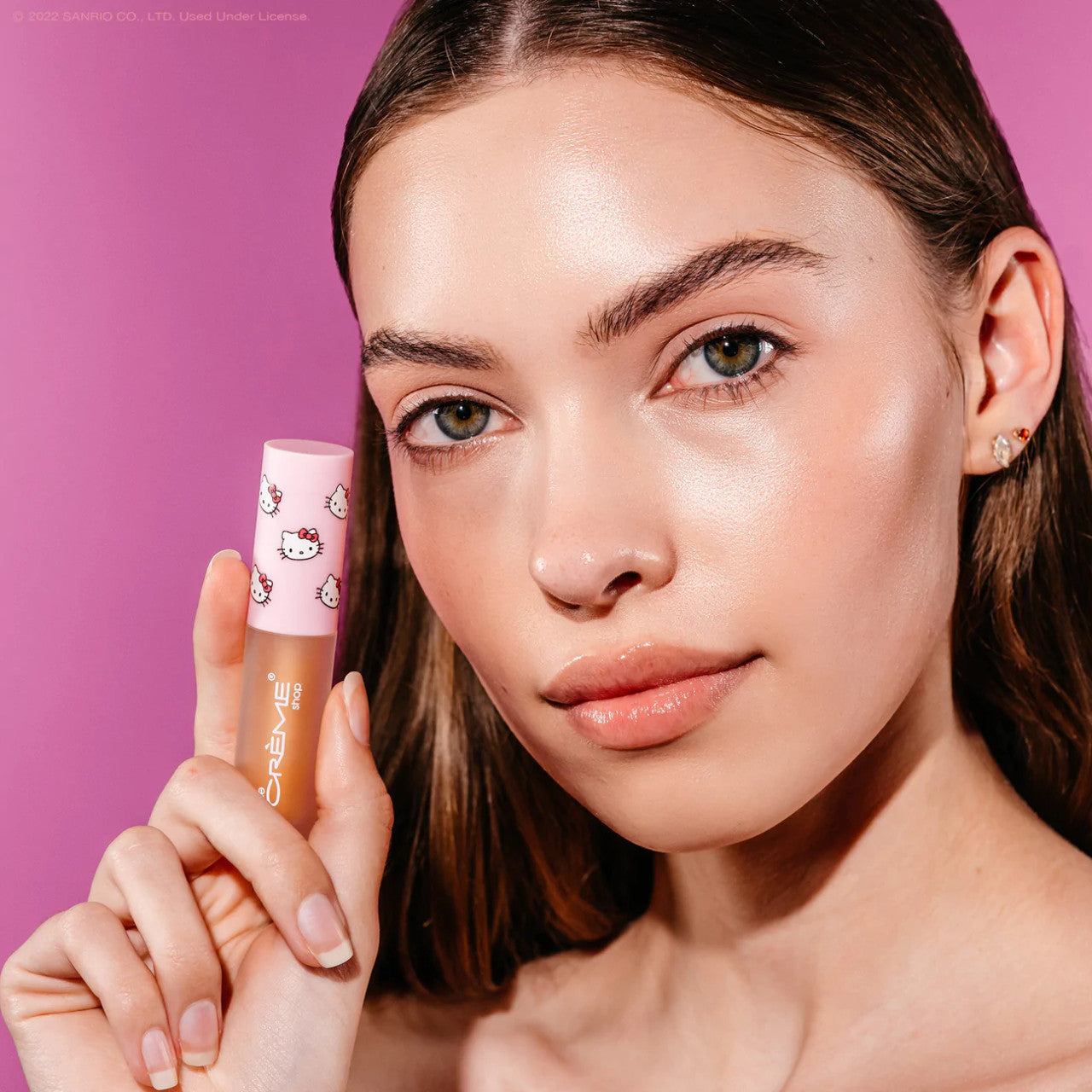 THE CREME SHOP Hello Kitty Kawaii Kiss Moisturizing Lip Oil (Vanilla Mint Flavored)