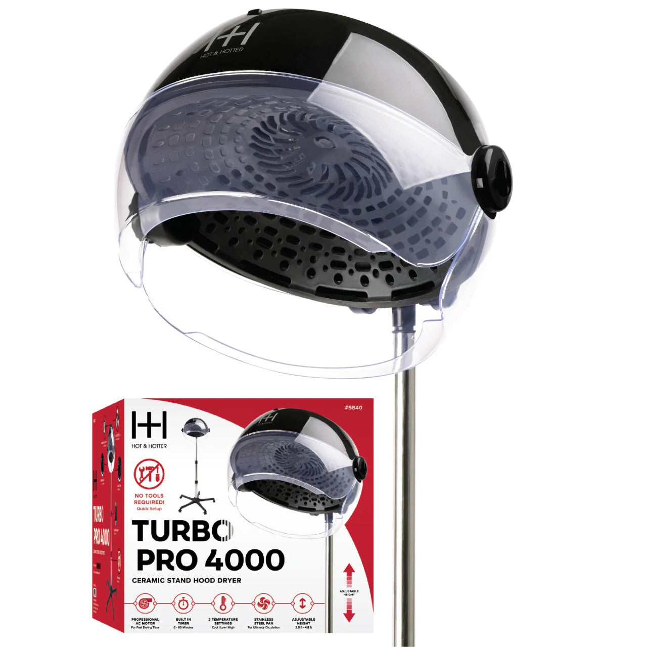 Annie Hot & Hotter Ceramic Turbo 4000 Stand Hood Dryer