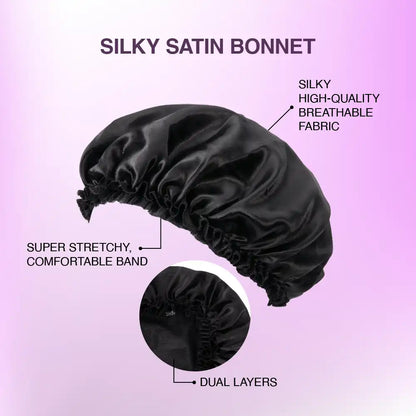 RED Premium Silky Satin Bonnet
