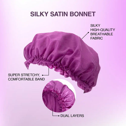 RED Premium Silky Satin Bonnet