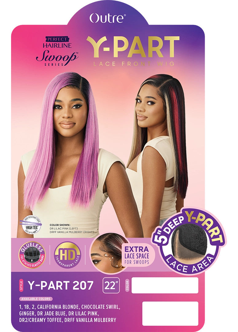 OUTRE Synthetic Perfect Hairline Swoop Series Glueless Lace Frontal Wig - Swoop Y-Part 207