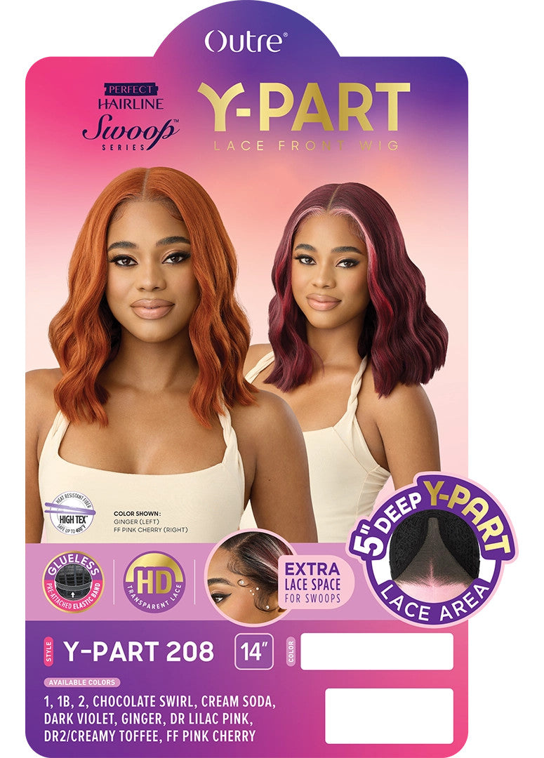 OUTRE Synthetic Perfect Hairline Swoop Series Glueless Lace Frontal Wig - Swoop Y-Part 208