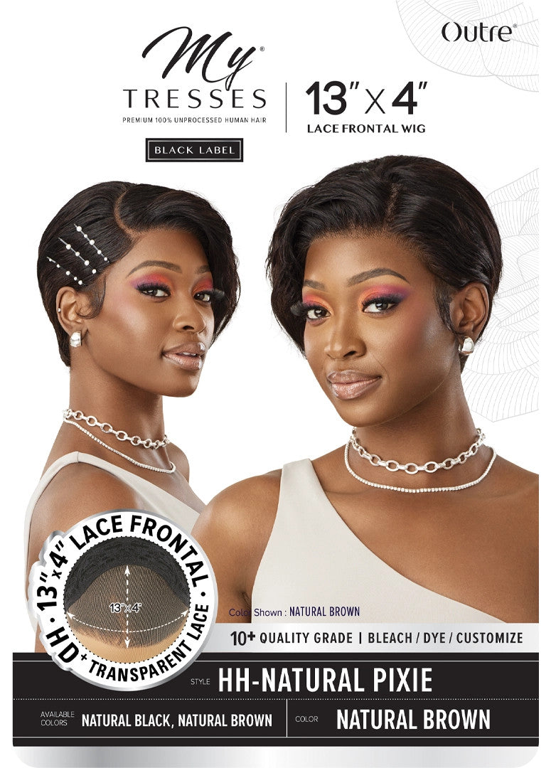 OUTRE Mytresses Black Label 100% Unprocessed Human Hair Lace Front Wig - HH-Natural Pixie