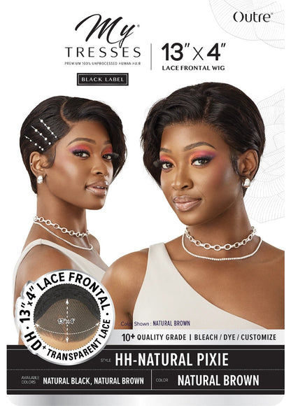 OUTRE Mytresses Black Label 100% Unprocessed Human Hair Lace Front Wig - HH-Natural Pixie
