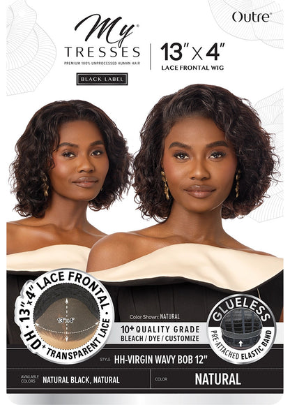 OUTRE MyTresses Black Label 13x4 Lace Front Wig - HH-Virgin Wavy Bob 12"