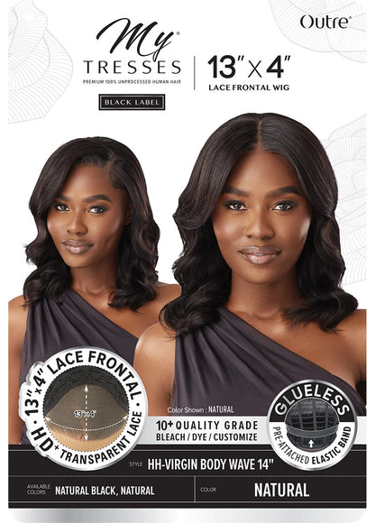 OUTRE MyTresses Black Label 13X4 Lace Front Wig HH-Virgin Body Wave 14"