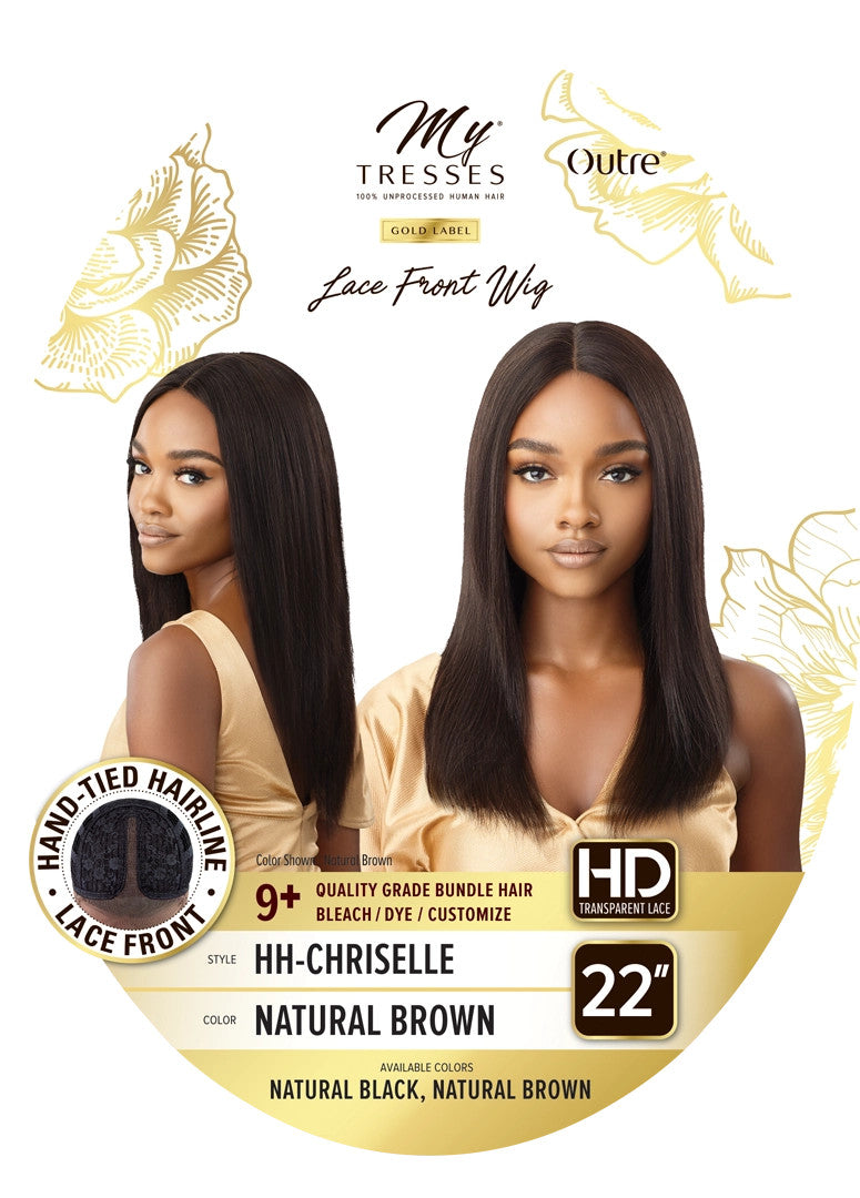 OUTRE Mytresses Gold Label 100% Unprocessed Human Hair Lace Front Wig HH-CHRISELLE