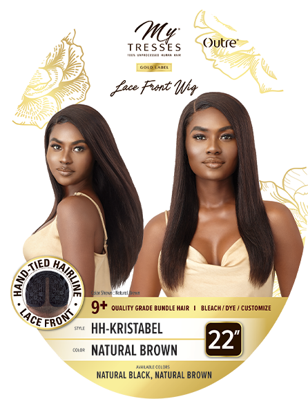 OUTRE Mytresses Gold Label 100% Unprocessed Human Hair Lace Front Wig HH-KRISTABEL