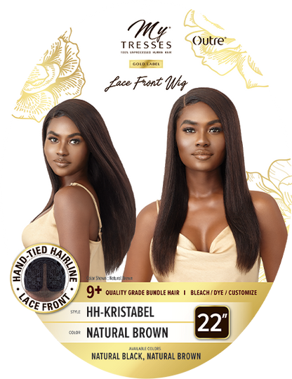 OUTRE Mytresses Gold Label 100% Unprocessed Human Hair Lace Front Wig HH-KRISTABEL