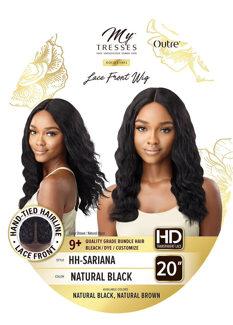 OUTRE Mytresses Gold Label 100% Unprocessed Human Hair Lace Front Wig HH-SARIANA