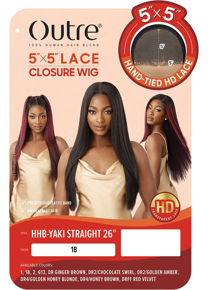 OUTRE Synthetic 5x5 Lace Closure Wig - HHB-YAKI STRAIGHT 26"
