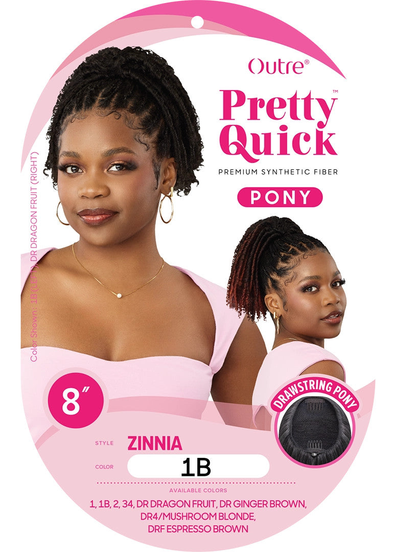 OUTRE Synthetic Pretty Quick Pony - Zinnia