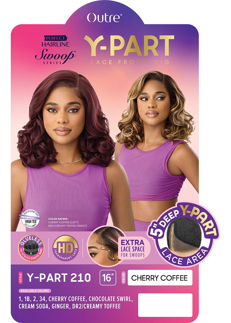 OUTRE Synthetic Perfect Hairline Swoop Series Glueless Lace Frontal Wig - Swoop Y-Part 210