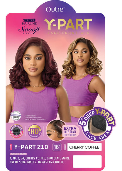 OUTRE Synthetic Perfect Hairline Swoop Series Glueless Lace Frontal Wig - Swoop Y-Part 210