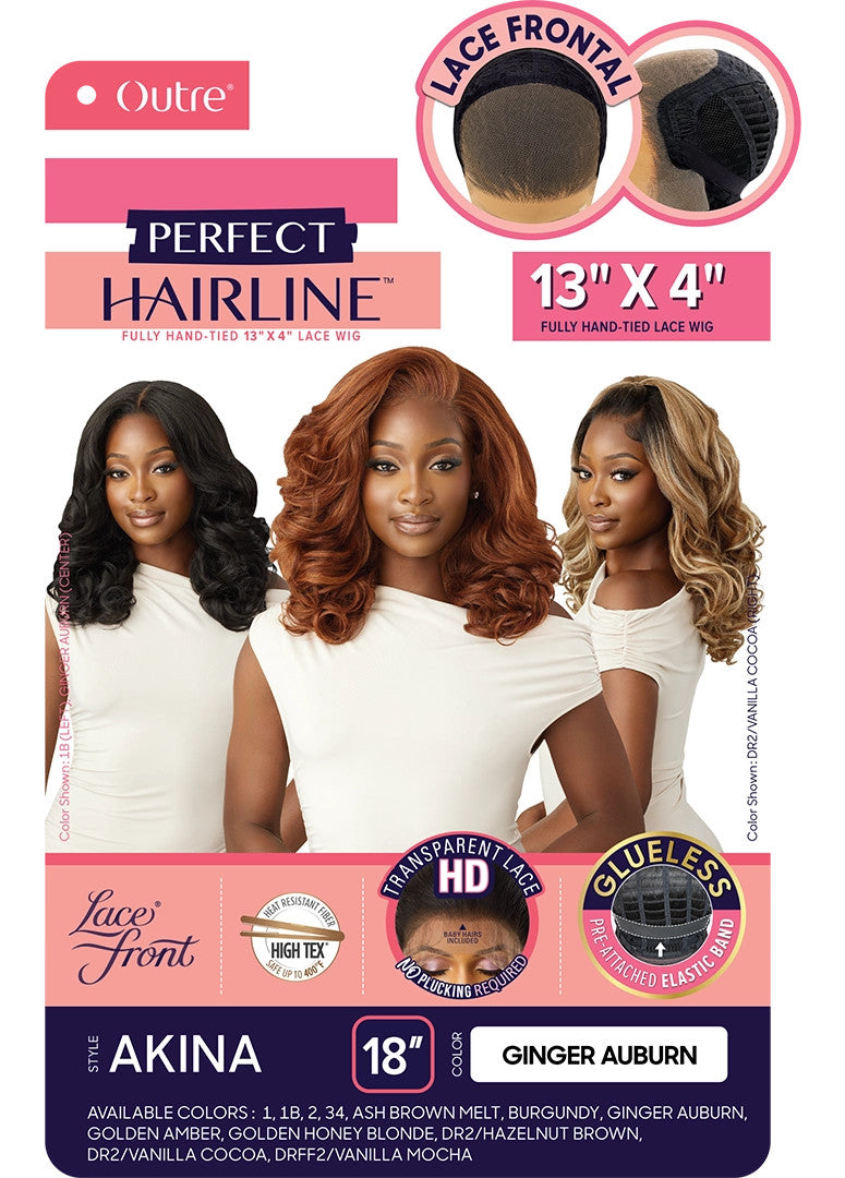 OUTRE Perfect Hairline Synthetic 13X4 HD Lace Front Wig - Akina