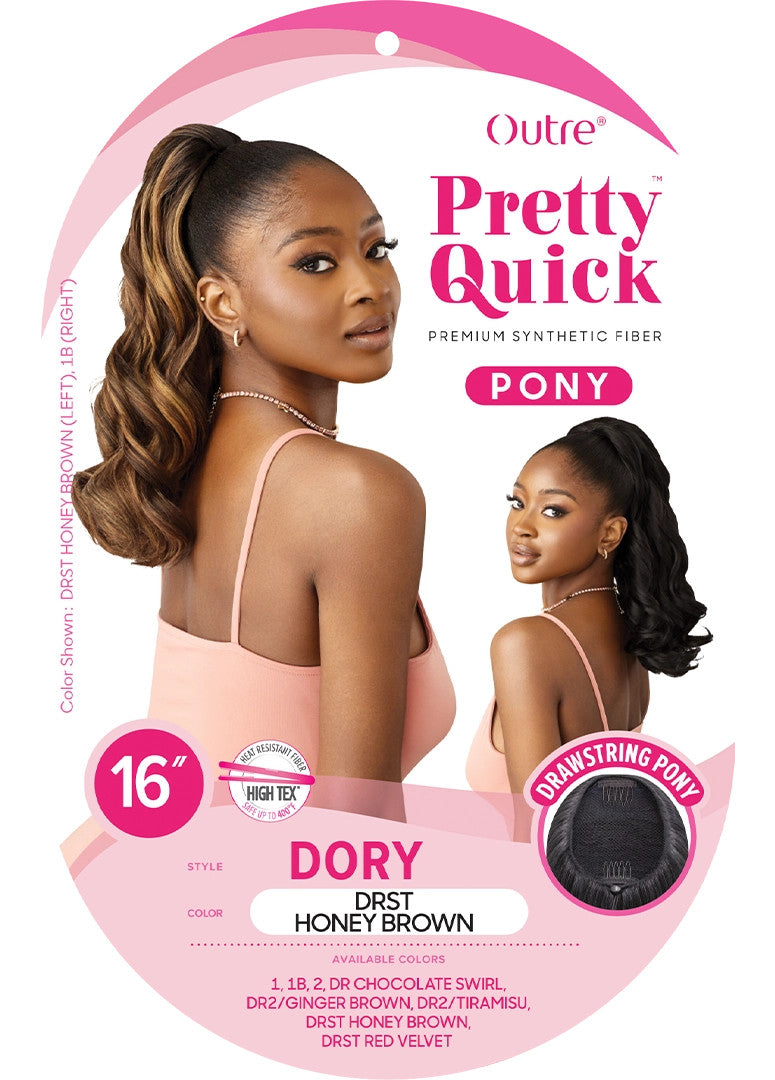 OUTRE Synthetic Pretty Quick Pony Drawstring Ponytail - DORY
