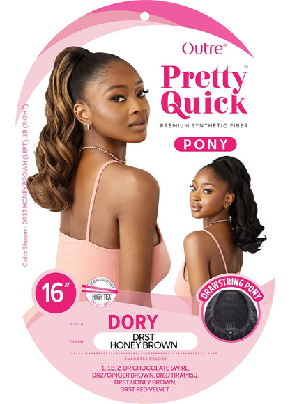 OUTRE Synthetic Pretty Quick Pony Drawstring Ponytail - DORY