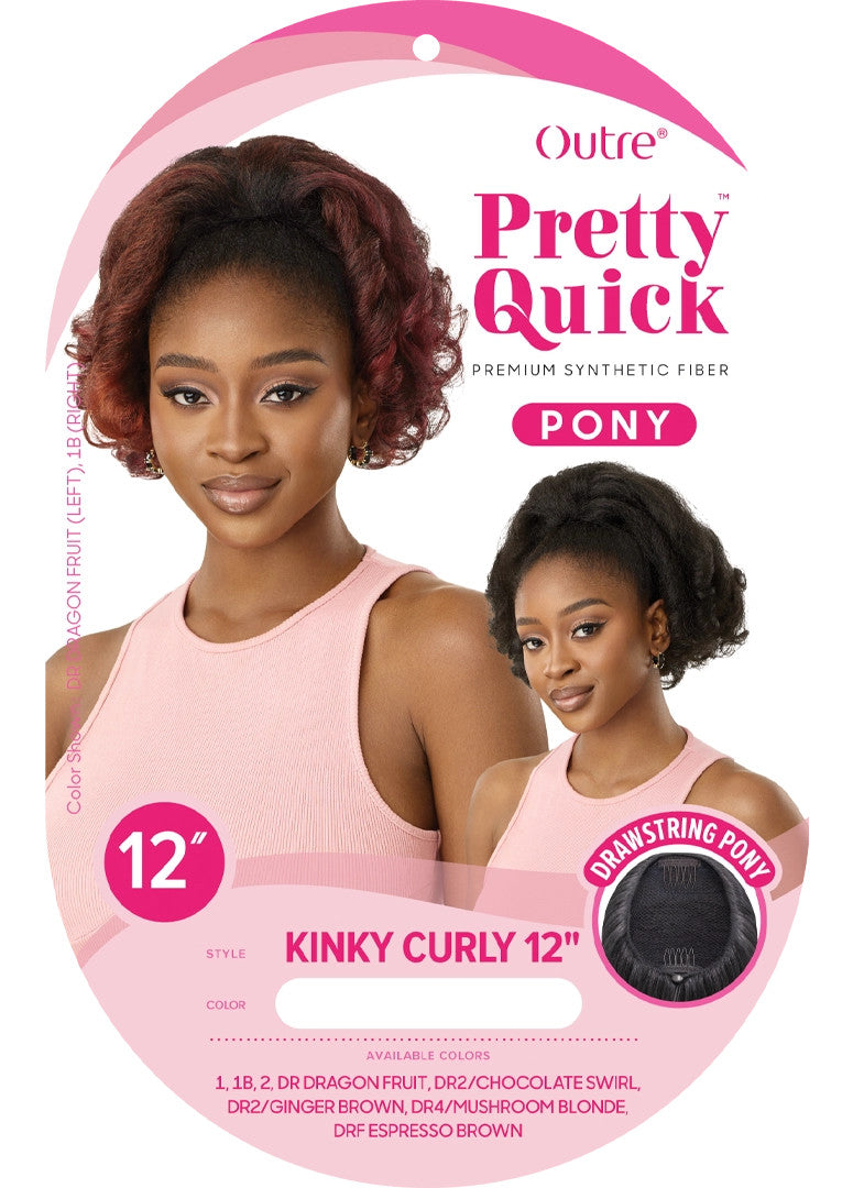 OUTRE Synthetic Pretty Quick Pony - Kinky Curly 12"