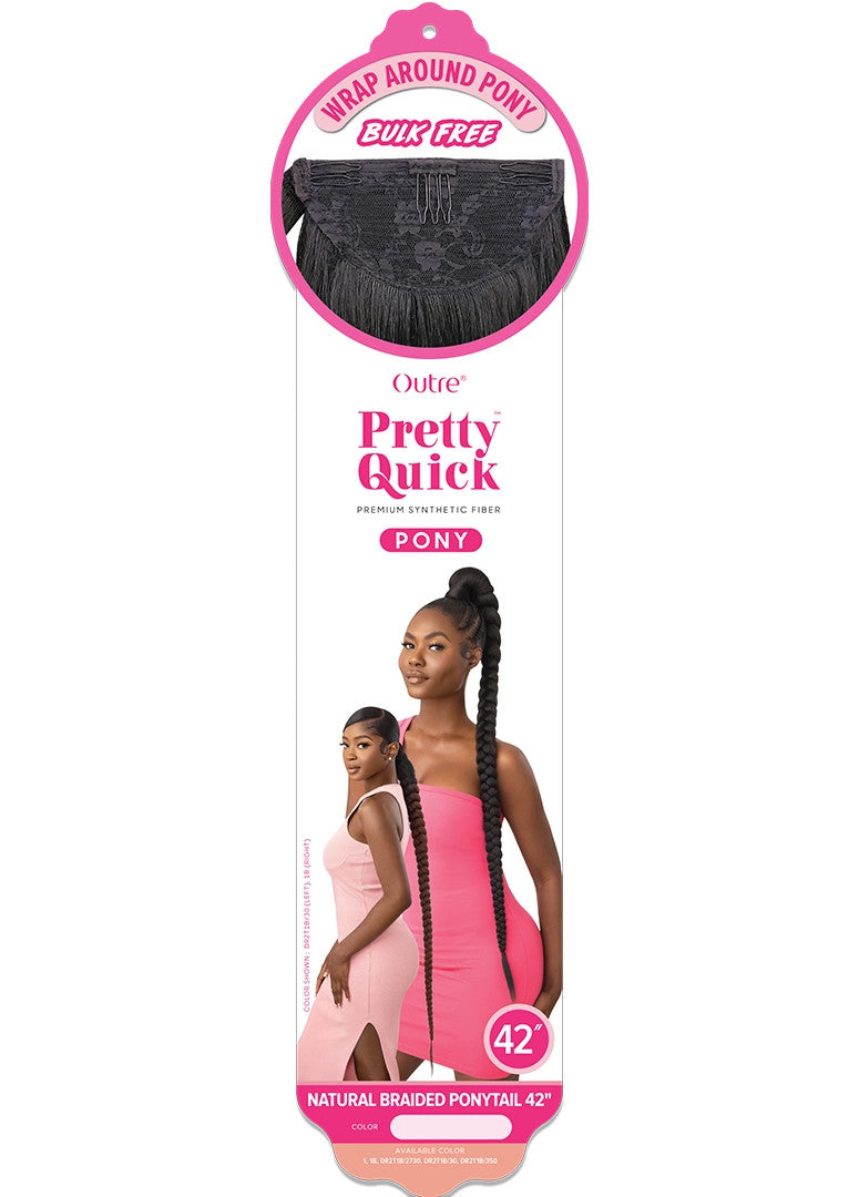 OUTRE Synthetic Pretty Quick Pony - Natural Braided Ponytail 42"