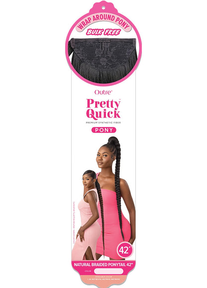 OUTRE Synthetic Pretty Quick Pony - Natural Braided Ponytail 42"