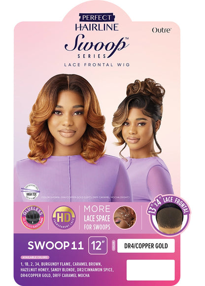 OUTRE Synthetic Perfect Hairline Swoop Series Glueless Lace Frontal Wig - Swoop 11