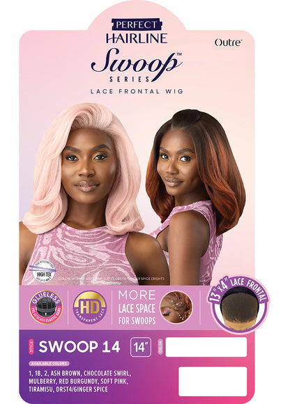 OUTRE Synthetic Perfect Hairline Swoop Series Glueless Lace Frontal Wig - Swoop 14