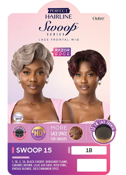 OUTRE Synthetic Perfect Hairline Swoop Series Glueless Lace Frontal Wig - Swoop 15