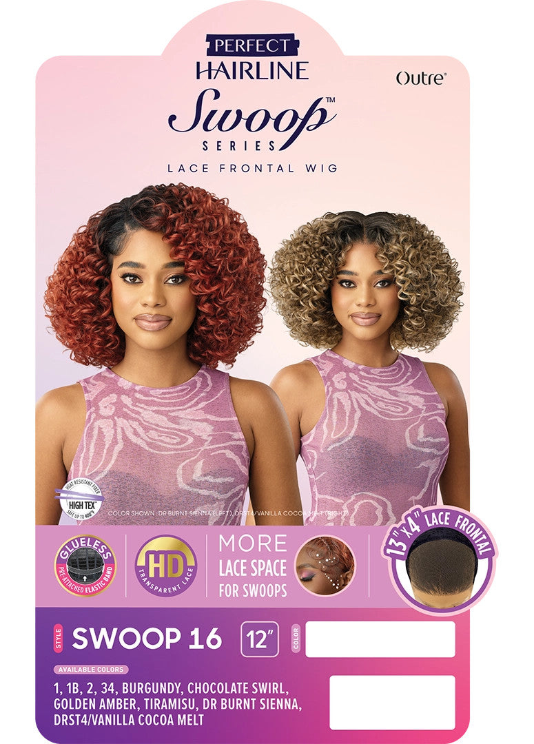 OUTRE Synthetic Perfect Hairline Swoop Series Glueless Lace Frontal Wig - Swoop 16
