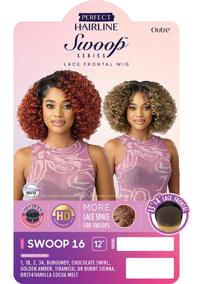 OUTRE Synthetic Perfect Hairline Swoop Series Glueless Lace Frontal Wig - Swoop 16