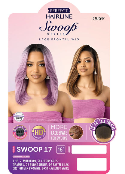 OUTRE Synthetic Perfect Hairline Swoop Series Glueless Lace Frontal Wig - Swoop 17