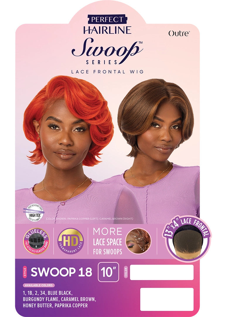 OUTRE Synthetic Perfect Hairline Swoop Series Glueless Lace Frontal Wig - Swoop 18