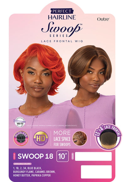OUTRE Synthetic Perfect Hairline Swoop Series Glueless Lace Frontal Wig - Swoop 18