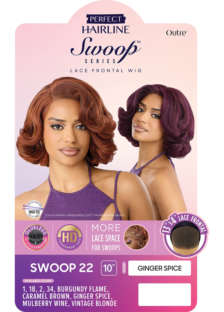 OUTRE Synthetic Perfect Hairline Swoop Series Glueless Lace Frontal Wig - Swoop 22