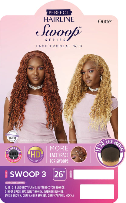 OUTRE Synthetic Perfect Hairline Swoop Series Glueless Lace Frontal Wig - Swoop 03