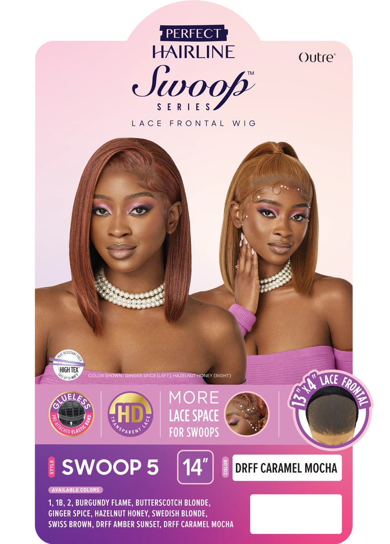 OUTRE Synthetic Perfect Hairline Swoop Series Glueless Lace Frontal Wig - Swoop 05