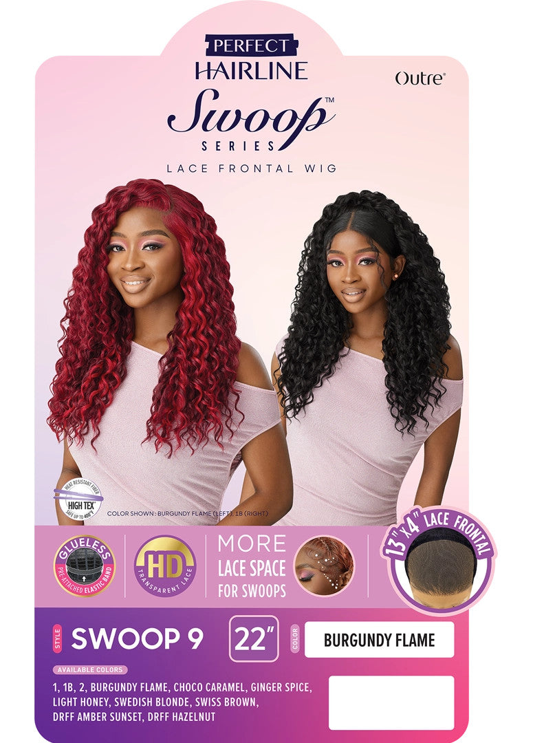OUTRE Synthetic Perfect Hairline Swoop Series Glueless Lace Frontal Wig - Swoop 09