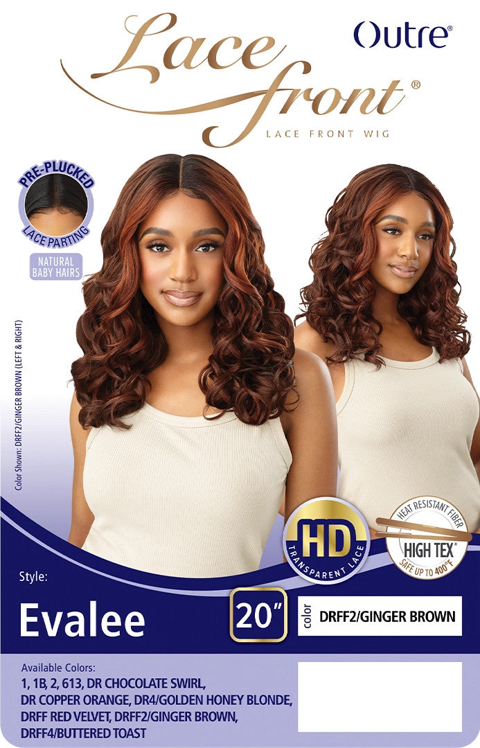 OUTRE HD Transparent Lace Front Wig - EVALEE