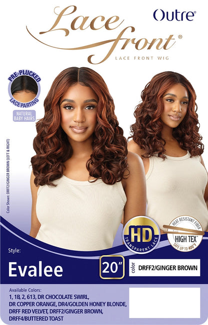 OUTRE HD Transparent Lace Front Wig - EVALEE